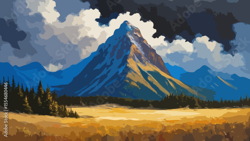 Storm over the mountain