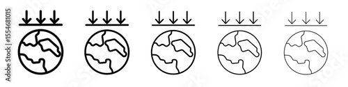 aerosphere icon flat simple outline logo