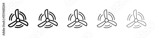 airscrew icon flat simple outline logo