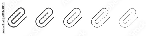 Attach icon flat simple outline logo
