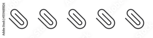 Attach icon flat simple outline logo