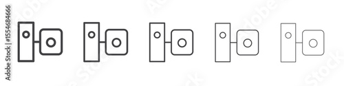 camera Copro icon flat simple outline logo