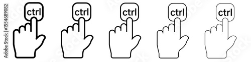 CTR icon flat simple outline logo