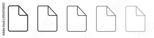 File icon flat simple outline logo