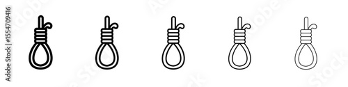 gallows icon flat simple outline logo