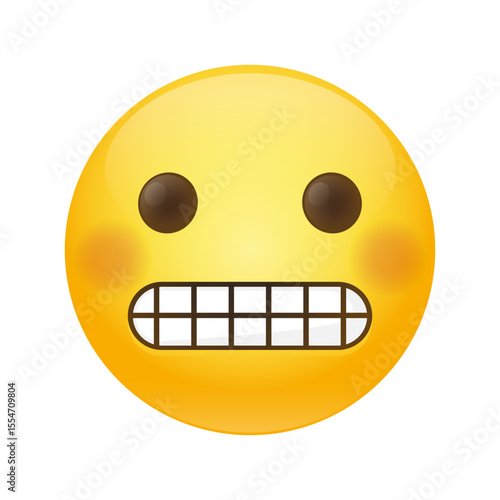 Grimacing Emoji Icon Illustration Sign. Awkward Vector Symbol Emoticon Design Vector Clip Art.