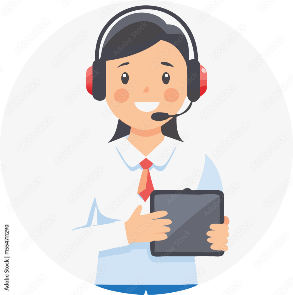 cheerful-customer-advisor-with-digital-tablet--icon cheerful-customer-advisor-with-digital-tablet--icon