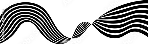 Perspective 3d, geometric line with 3d dimensional effect