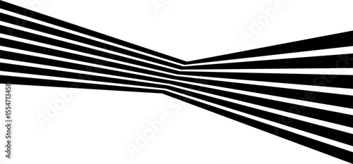 Perspective 3d, geometric line with 3d dimensional effect