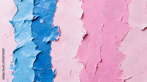 Pink and Blue Impasto Abstract Art Painting Texture