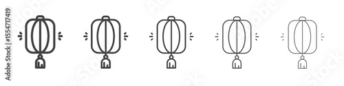Light icon flat simple outline logo