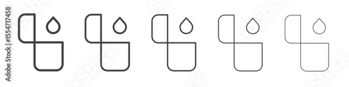 Lighter icon flat simple outline logo
