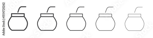 Mate icon flat simple outline logo