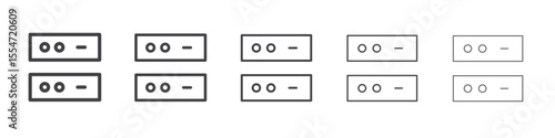 Memory drives icon flat simple outline logo
