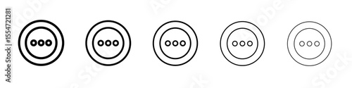 more button icon flat simple outline logo