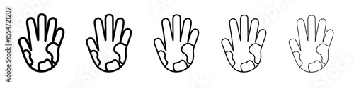 mottled skin icon flat simple outline logo