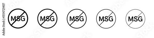 Msg free icon flat simple outline logo