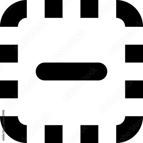 Remove Minus Delete Subtract Reduce Minimize Interface Control Icon Vector