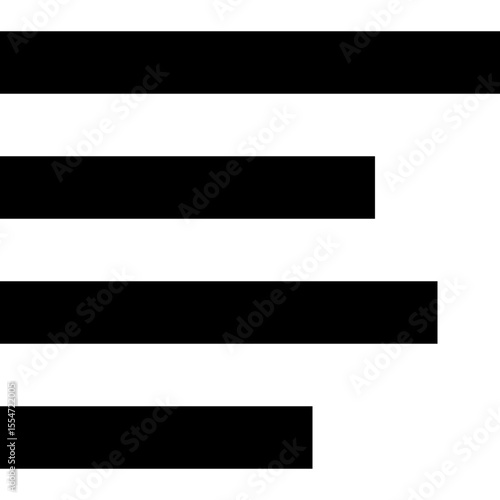 Text Align Right Document Format Icon Vector