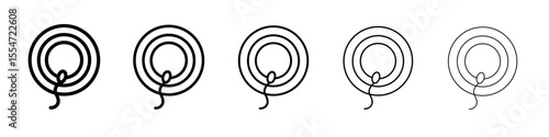ovule being fertilized by sperm icon flat simple outline logo