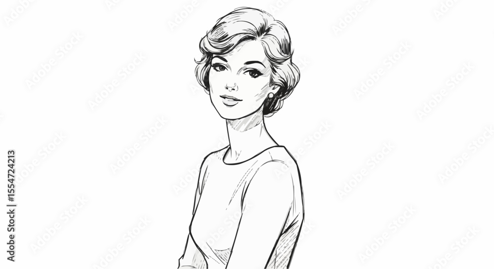 Fototapeta premium girl in a white 