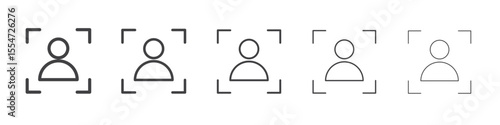 Positioning icon flat simple outline logo