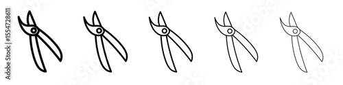pruner icon flat simple outline logo