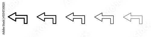 Reply icon flat simple outline logo
