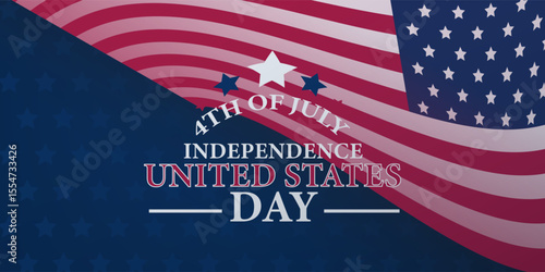 United States Independence Day Background – 4th of July Celebration Banner


