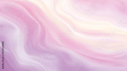 Soft pink and purple swirling marble texture with white speckles, creating dreamy and calming abstract background