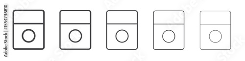 Stereo icon flat simple outline logo