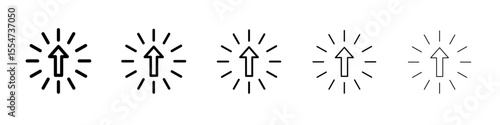 submit progress icon flat simple outline logo