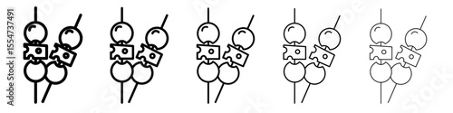 tapas icon flat simple outline logo