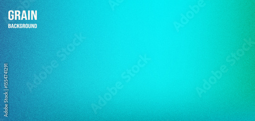 Aqua marine mesh gradient background with grainy texture. Noise effect wallpaper for web, print, minimalist visuals.