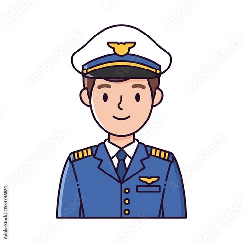 cartoon policeman in uniform
