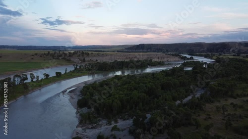 Dusk on Yellowstone River 
