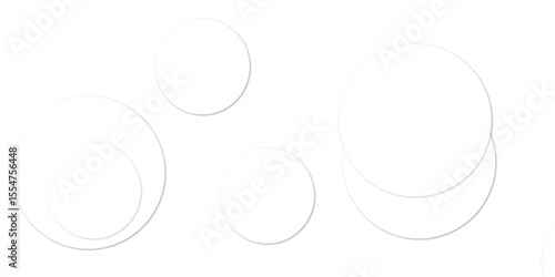 PrintConcentric randomly offset white rings or circles steps fading out background wallpaper banner,abstract geometric background for minimalistic design projects