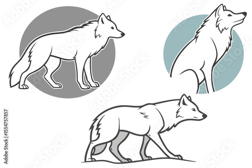 set of wolves
