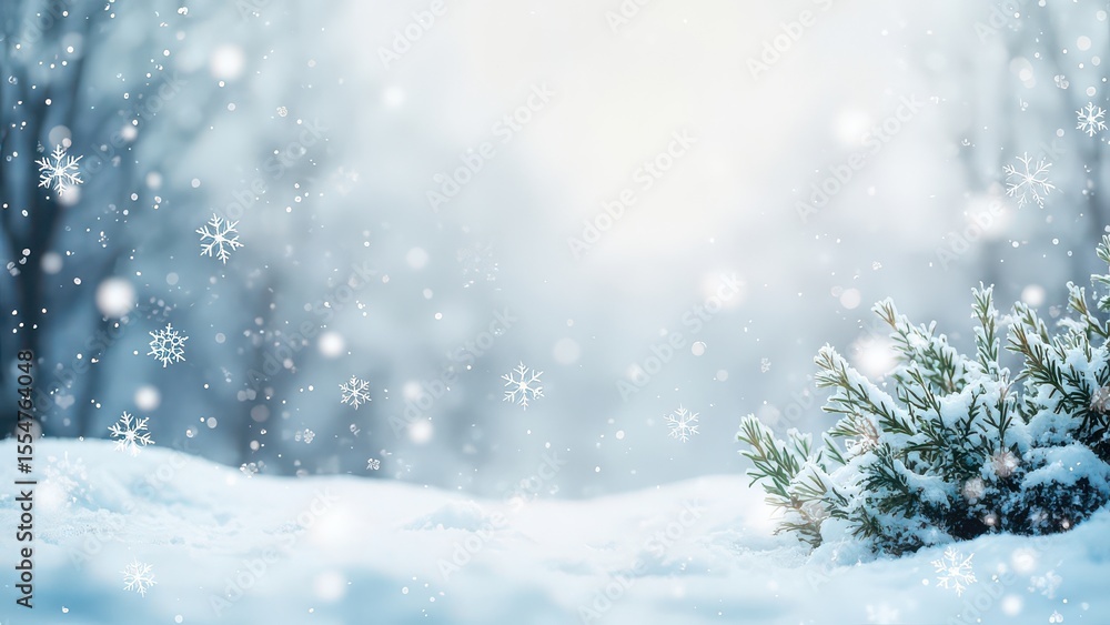 Winter Scene with Snowfall. This image depicts a winter landscape with a heavy snowfall. The scene is dominated by a soft, cool color palette of blues and whites. Winter Scene with Snowfall. This image depicts a winter landscape with a heavy snowfall. The scene is dominated by a soft, cool color palette of blues and whites.