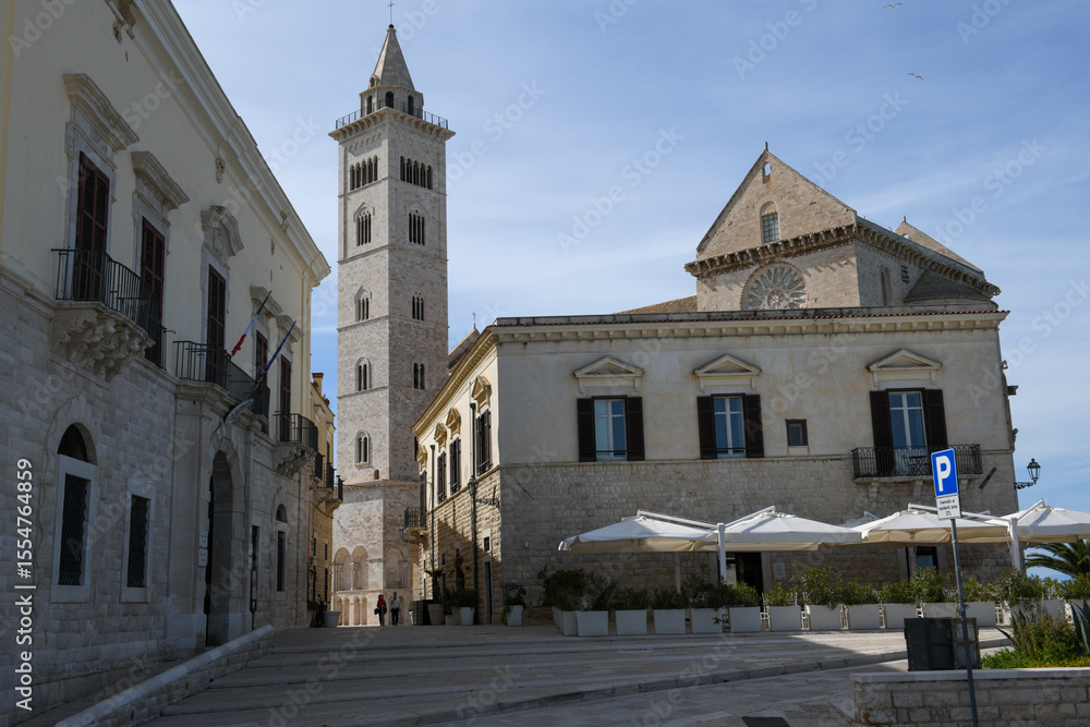 View at the cathedral of Trani on Apulia in Italy View at the cathedral of Trani on Apulia in Italy