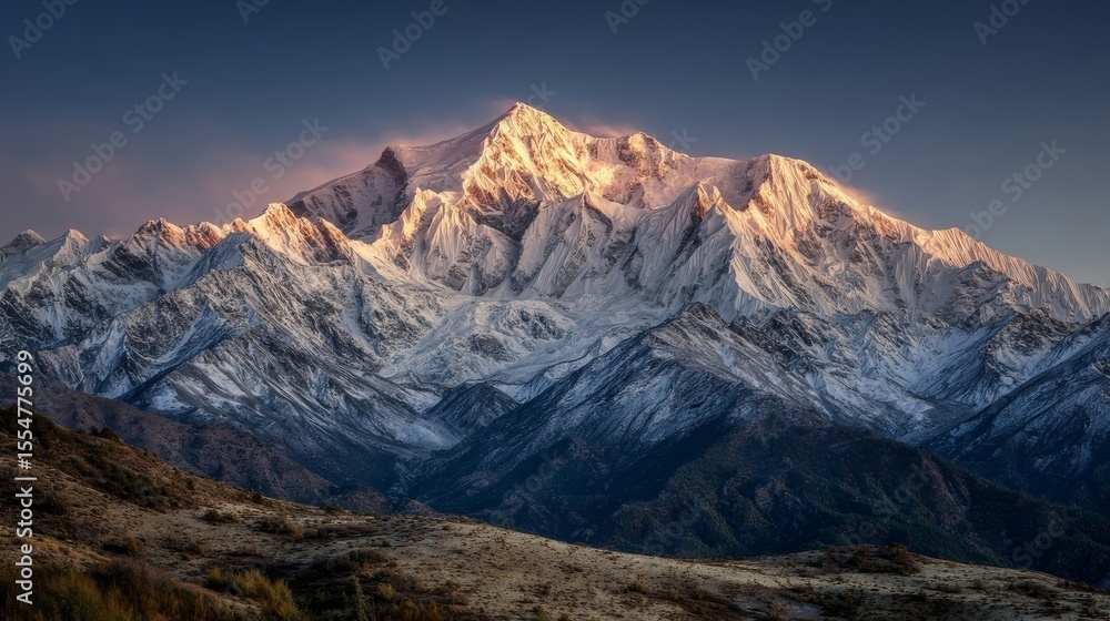 Fototapeta premium sunset in the mountains