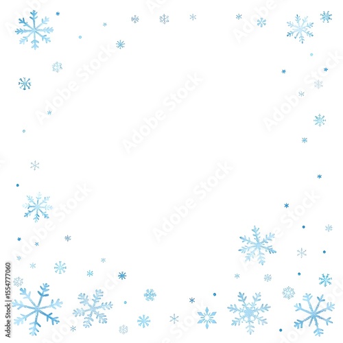 Wallpaper Mural blue snow frame, board,  Torontodigital.ca