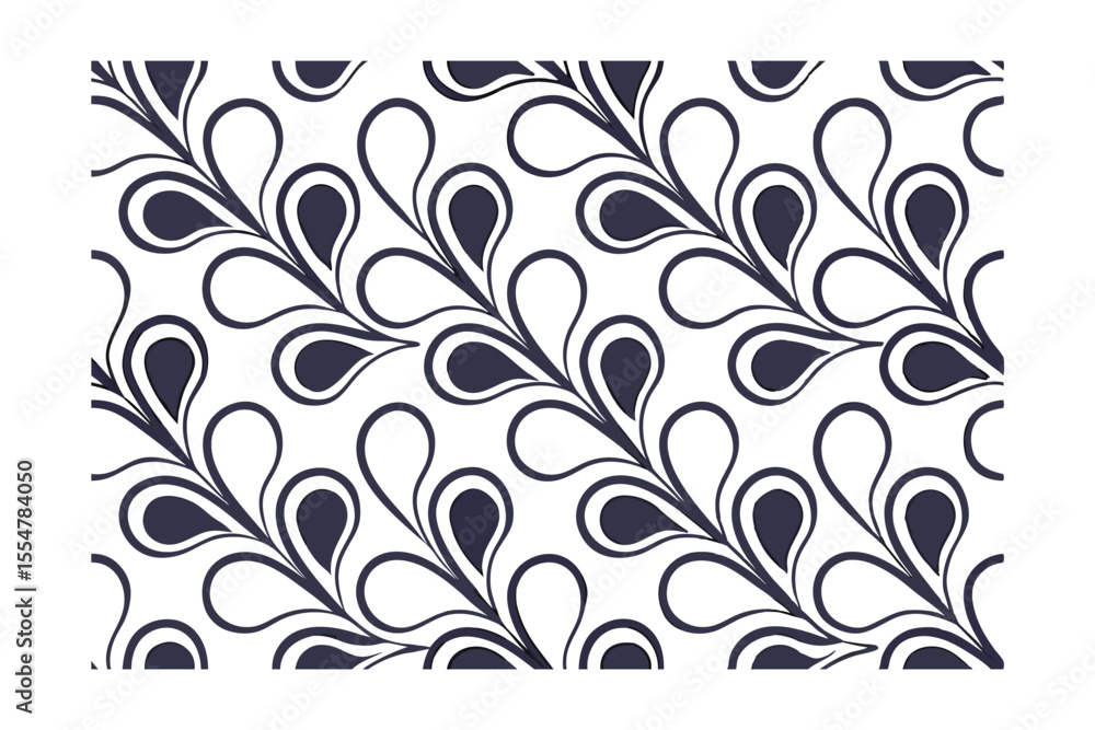 Dark blue teardrop curved line pattern on background repeating design curves lines Dark blue teardrop curved line pattern on background repeating design curves lines