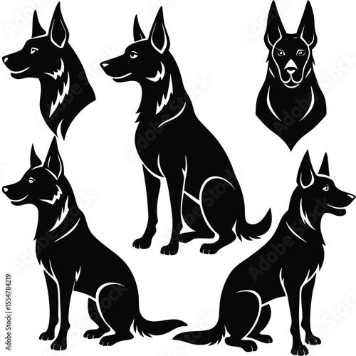 German Shepherd Dog Silhouette