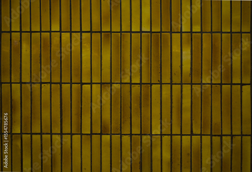 Wallpaper Mural Retro yellow vertical mosaic wall tile texture Torontodigital.ca