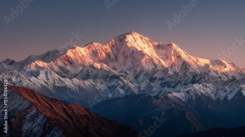 Wallpaper Mural sunset in the mountains Torontodigital.ca