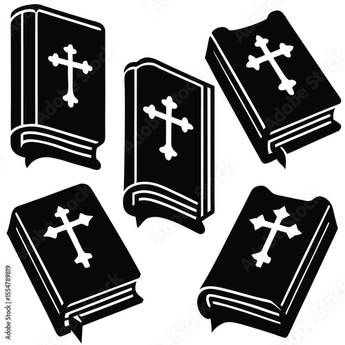 Biblical Books Cross Icons