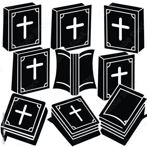 Biblical Books Cross Icons