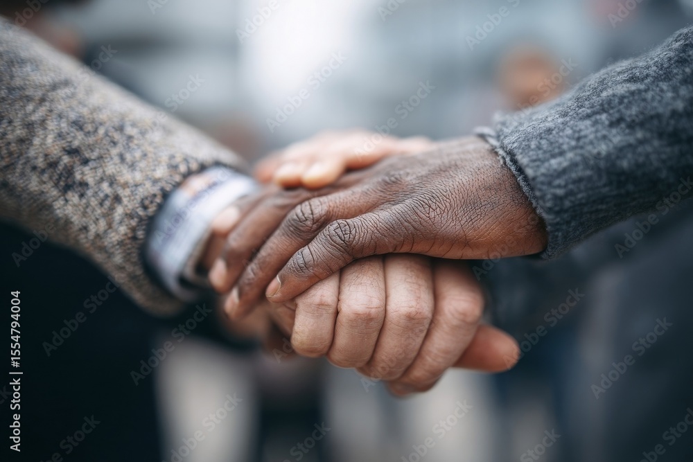 Fototapeta premium handshake of old people