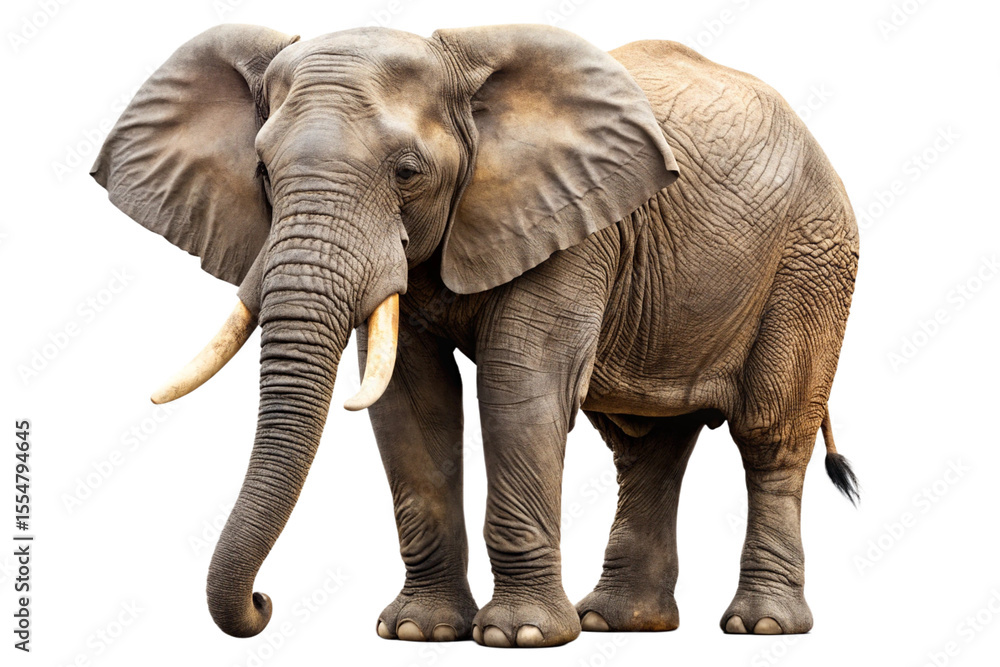 Fototapeta premium elephant isolated on white